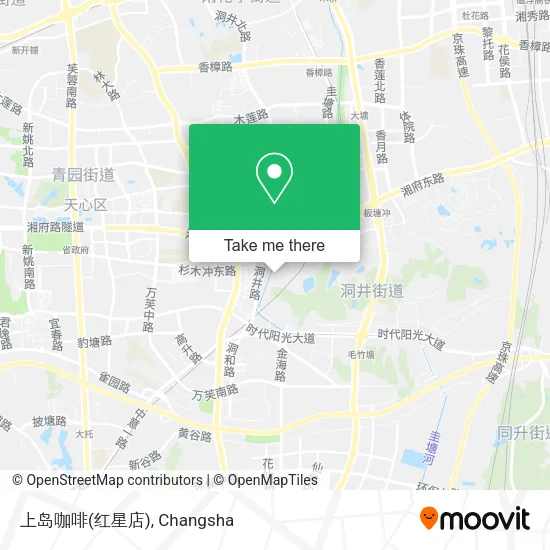 上岛咖啡(红星店) map