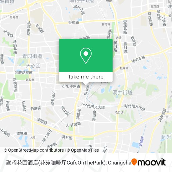 融程花园酒店(花苑咖啡厅CafeOnThePark) map