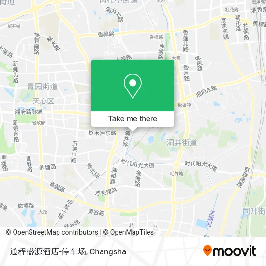 通程盛源酒店-停车场 map