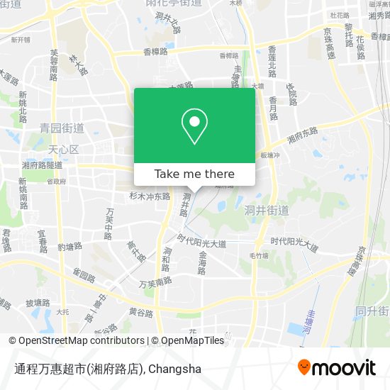 通程万惠超市(湘府路店) map