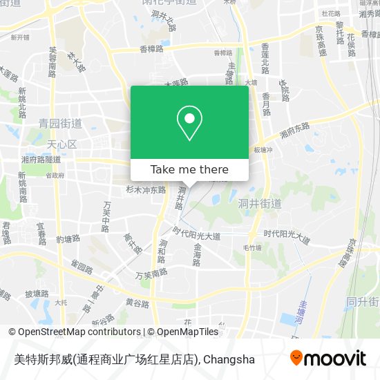 美特斯邦威(通程商业广场红星店店) map