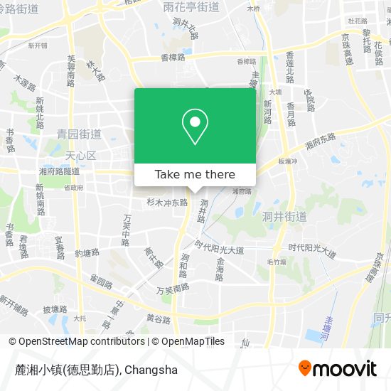 麓湘小镇(德思勤店) map
