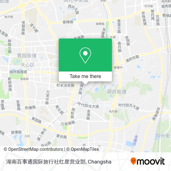 湖南百事通国际旅行社红星营业部 map