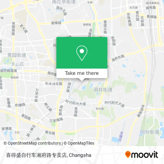 喜得盛自行车湘府路专卖店 map