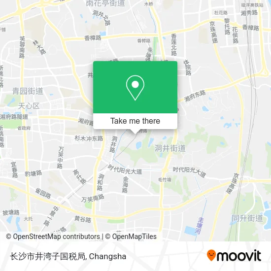 长沙市井湾子国税局 map