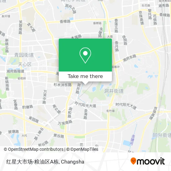红星大市场-粮油区A栋 map