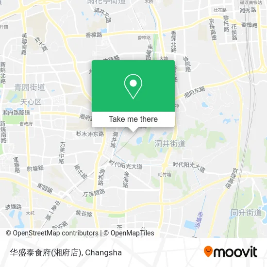 华盛泰食府(湘府店) map