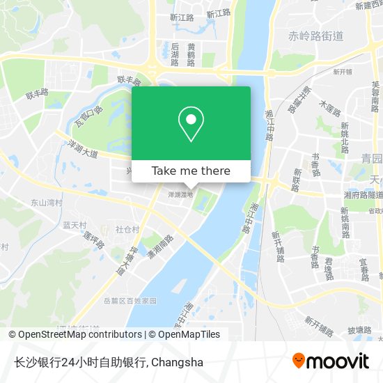 长沙银行24小时自助银行 map