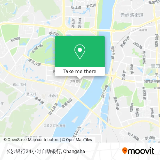 长沙银行24小时自助银行 map