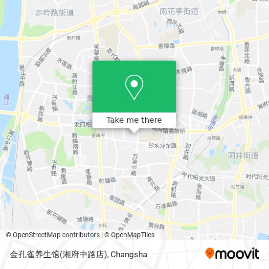 金孔雀养生馆(湘府中路店) map