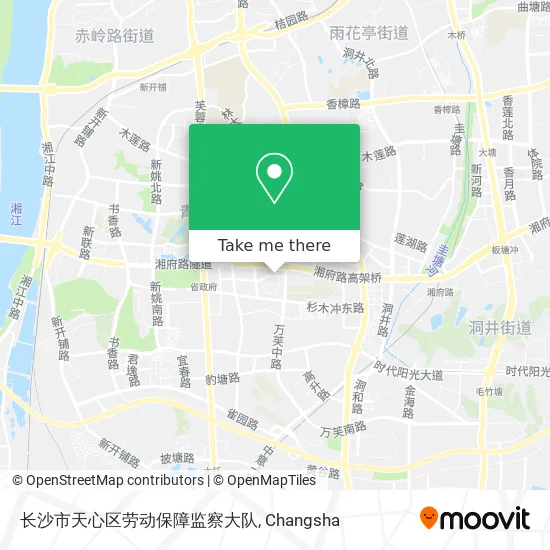 长沙市天心区劳动保障监察大队 map