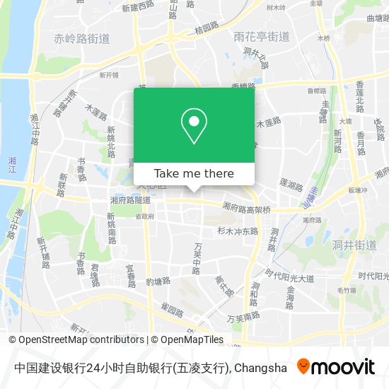 中国建设银行24小时自助银行(五凌支行) map