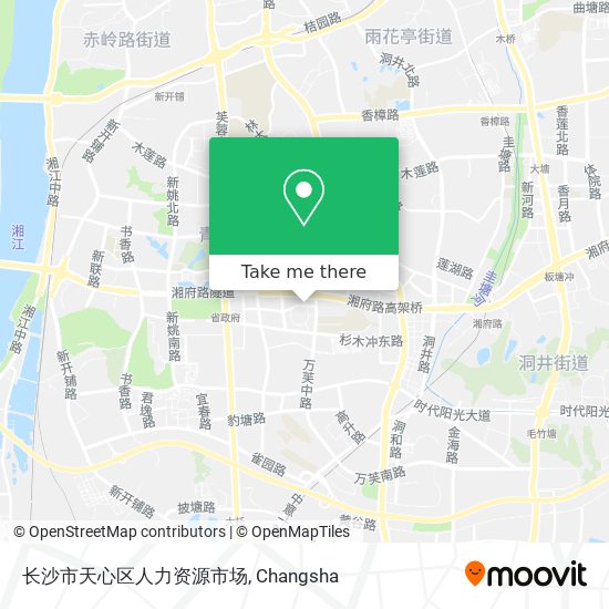 长沙市天心区人力资源市场 map