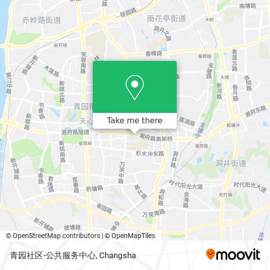 青园社区-公共服务中心 map