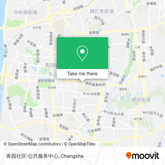青园社区-公共服务中心 map