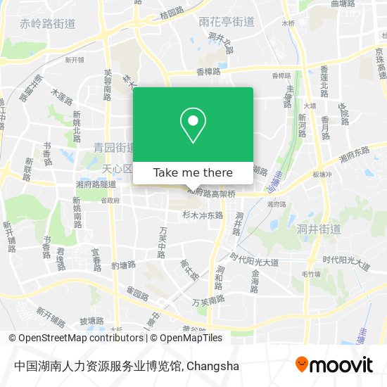 中国湖南人力资源服务业博览馆 map