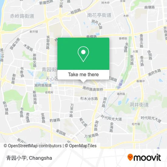 青园小学 map