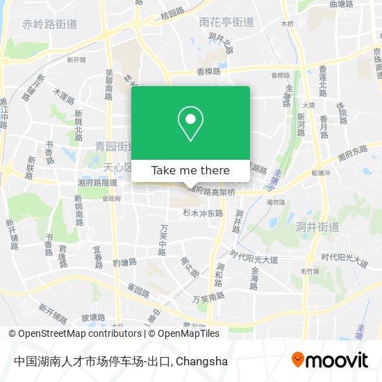 中国湖南人才市场停车场-出口 map