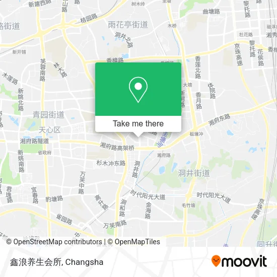 鑫浪养生会所 map