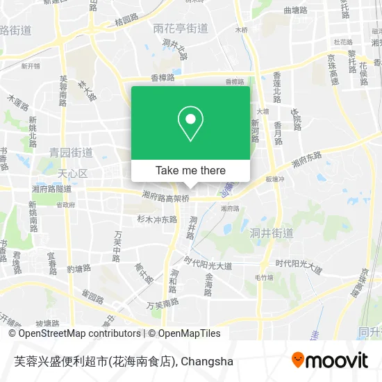 芙蓉兴盛便利超市(花海南食店) map