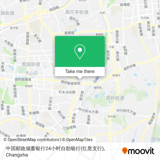 中国邮政储蓄银行24小时自助银行(红星支行) map