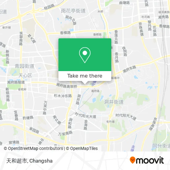 天和超市 map