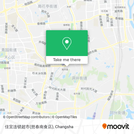 佳宜连锁超市(慈春南食店) map