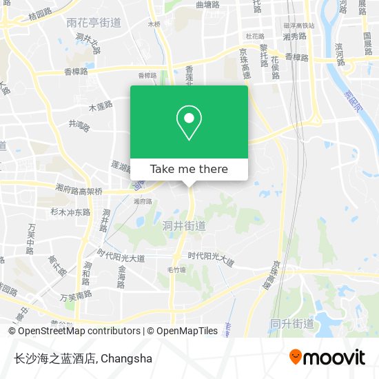 长沙海之蓝酒店 map