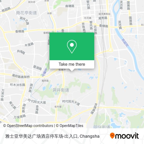 雅士亚华美达广场酒店停车场-出入口 map