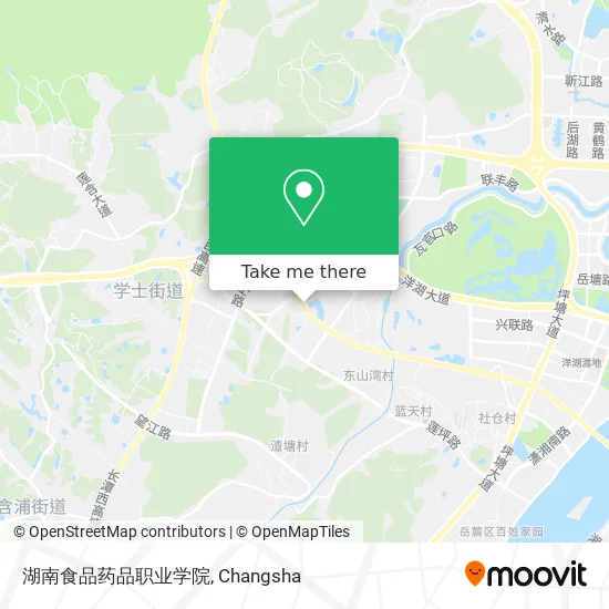 湖南食品药品职业学院 map