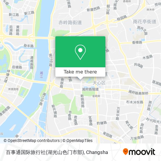 百事通国际旅行社(湖光山色门市部) map