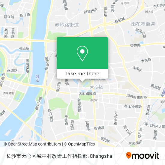 长沙市天心区城中村改造工作指挥部 map