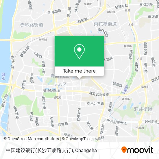 中国建设银行(长沙五凌路支行) map