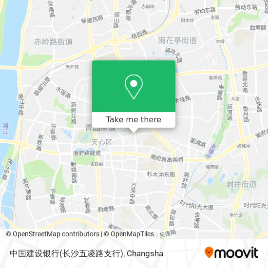 中国建设银行(长沙五凌路支行) map