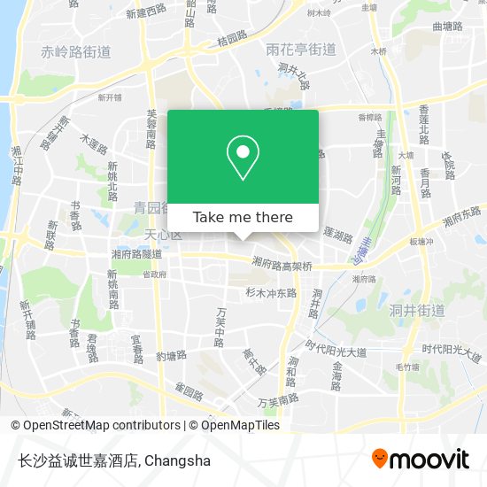长沙益诚世嘉酒店 map