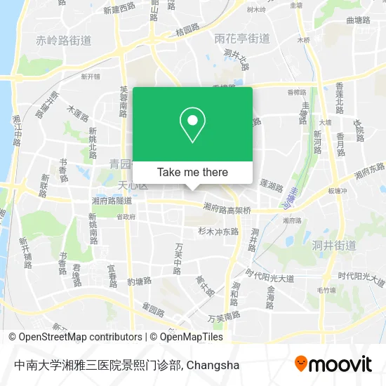 中南大学湘雅三医院景熙门诊部 map