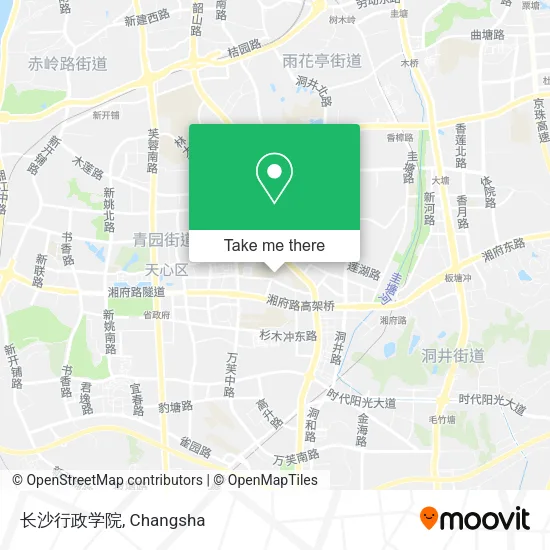 长沙行政学院 map