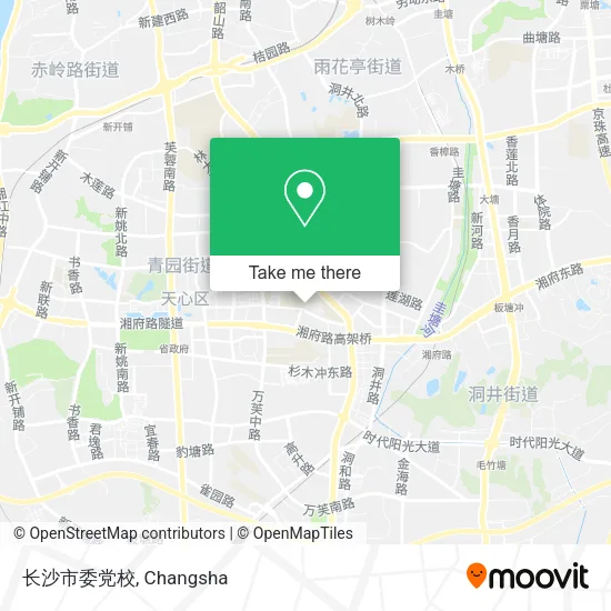 长沙市委党校 map