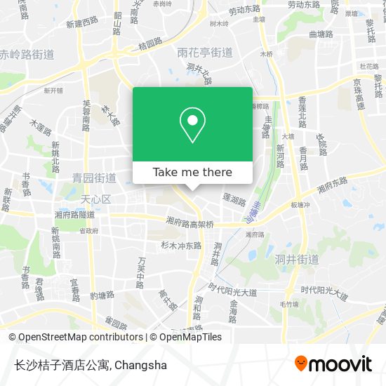 长沙桔子酒店公寓 map