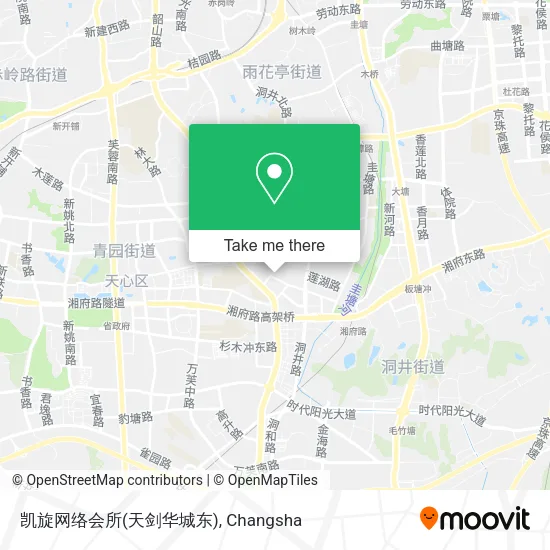 凯旋网络会所(天剑华城东) map