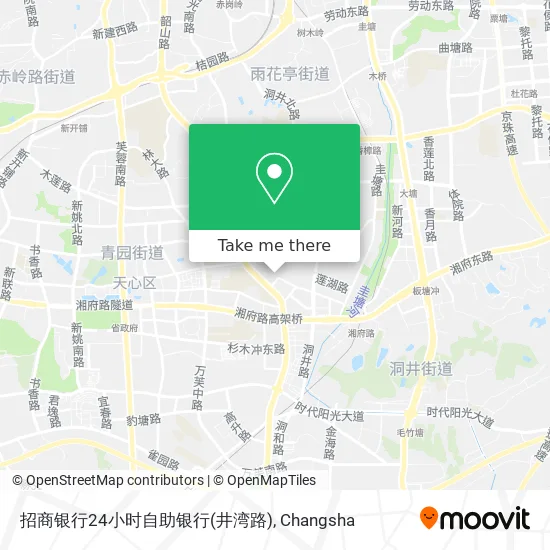 招商银行24小时自助银行(井湾路) map