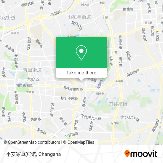 平安家庭宾馆 map