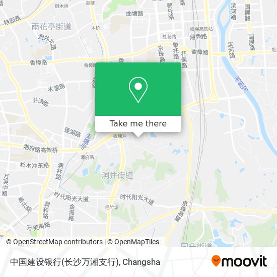 中国建设银行(长沙万湘支行) map