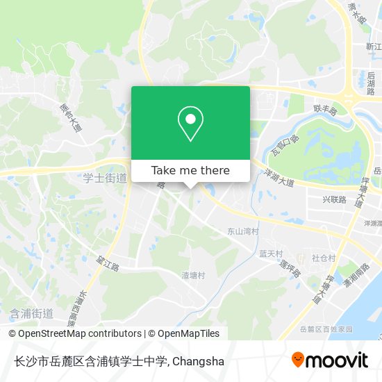 长沙市岳麓区含浦镇学士中学 map