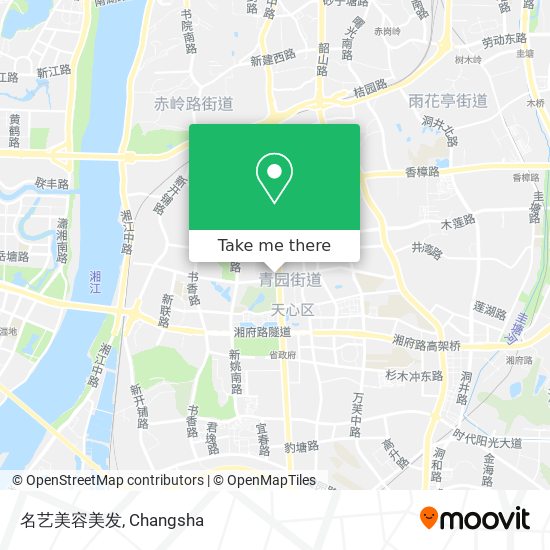 名艺美容美发 map
