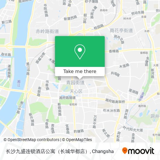 长沙九盛连锁酒店公寓（长城华都店） map