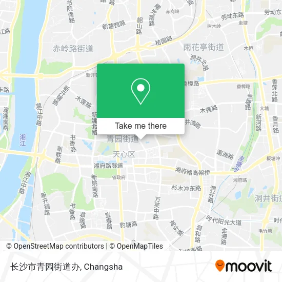 长沙市青园街道办 map