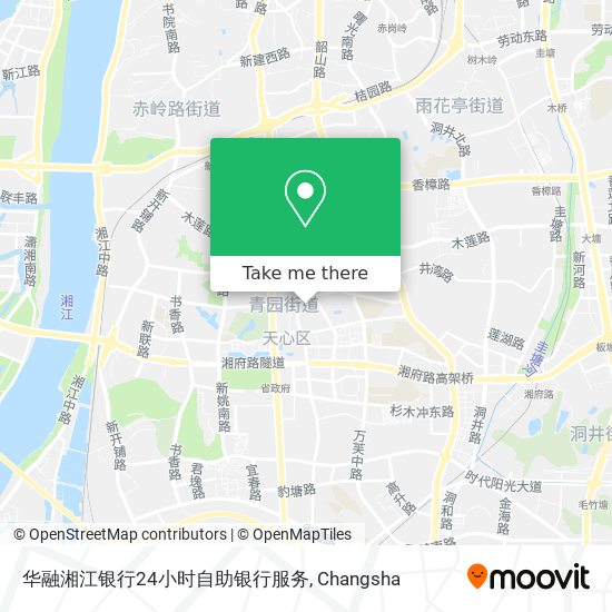 华融湘江银行24小时自助银行服务 map