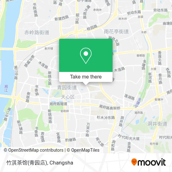 竹淇茶馆(青园店) map