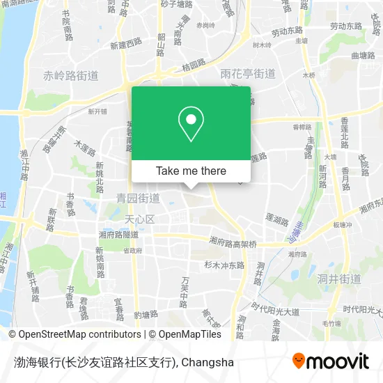 渤海银行(长沙友谊路社区支行) map